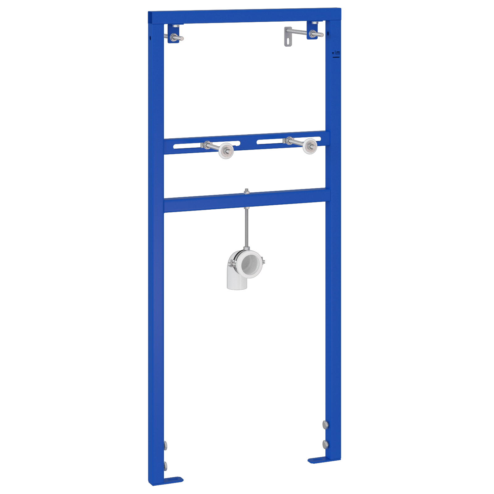vidaXL Montagerahmen für Waschbecken 50x112-136 cm Stahl