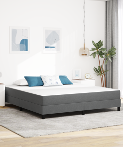 vidaXL Taschenfederkernmatratze Hellgrau Mittelhart 180x200x20cm Stoff