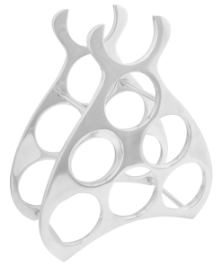 vidaXL Weinregal Silbern 32x14x37,5 cm Aluminium