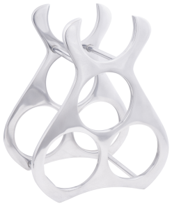 vidaXL Weinregal Silbern 23x14x28 cm Aluminium
