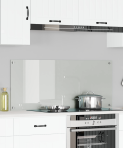 vidaXL Küchenrückwand Transparent 120x50x0,6 cm Hartglas