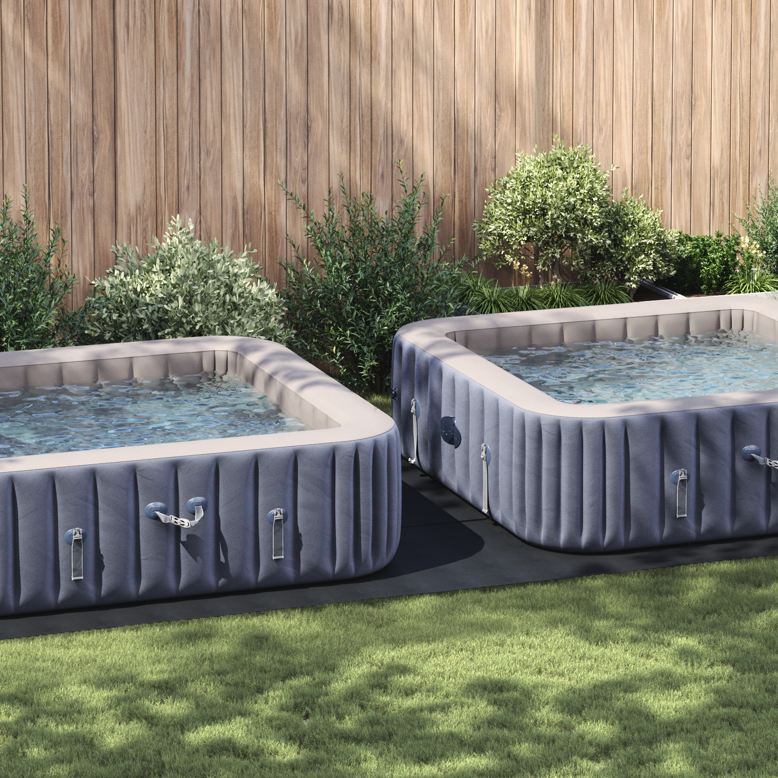 vidaXL Rechteckige Poolabdeckung Schwarz Polyethylen 640 x 321 cm