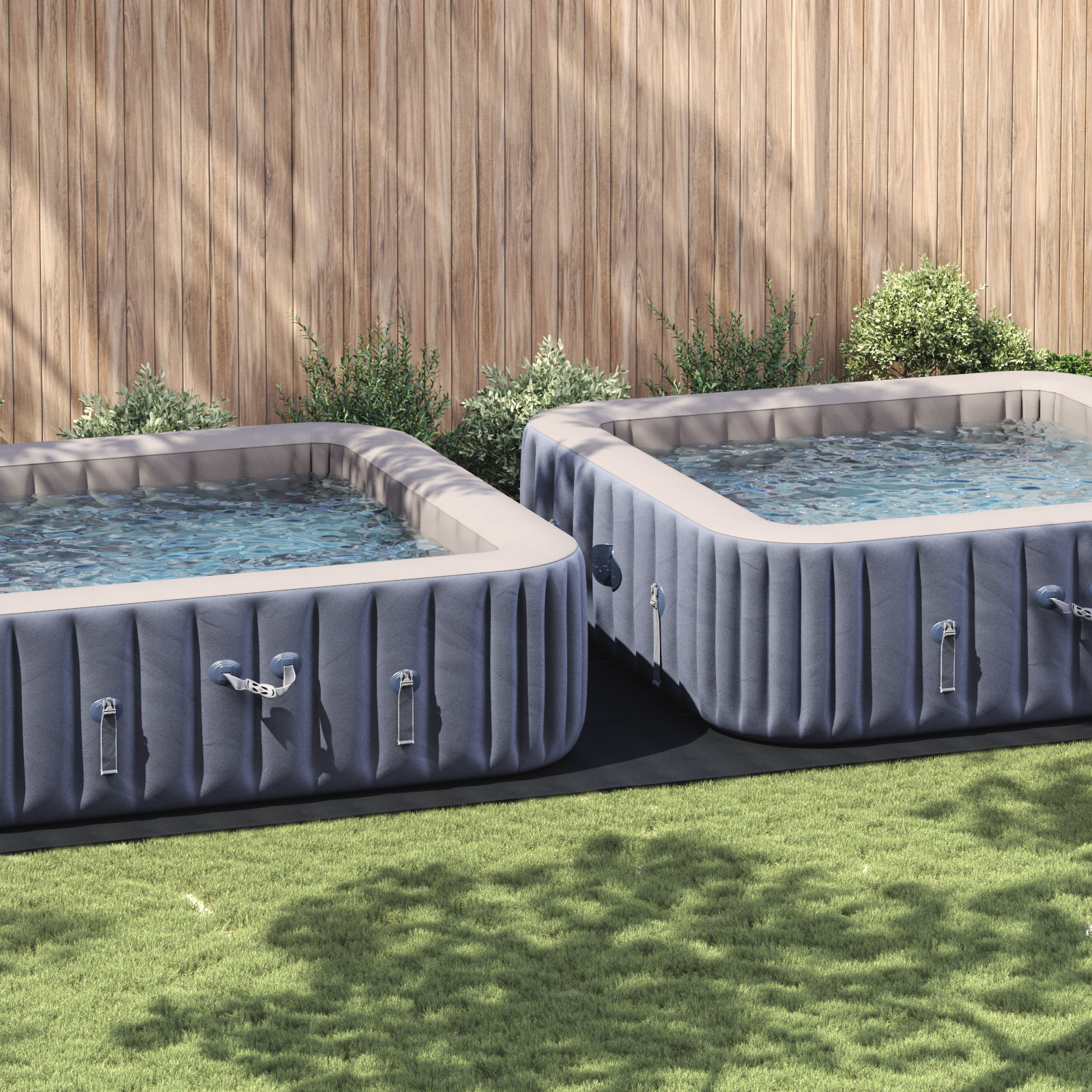 vidaXL Rechteckige Poolabdeckung Schwarz Kunststoff 820 x 420 cm