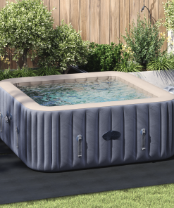 vidaXL Quadratische Poolabdeckung Schwarz Polyester 274 x 274 cm