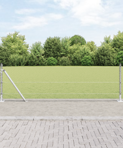 vidaXL Zaunset Set von 2 Feuerverzinkter Stahl 25 x 0,5 m Langlebig