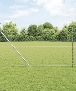 vidaXL Zaunset Set aus 2 Galvanisierter Stahl 25 x 1 m Erweiterbar