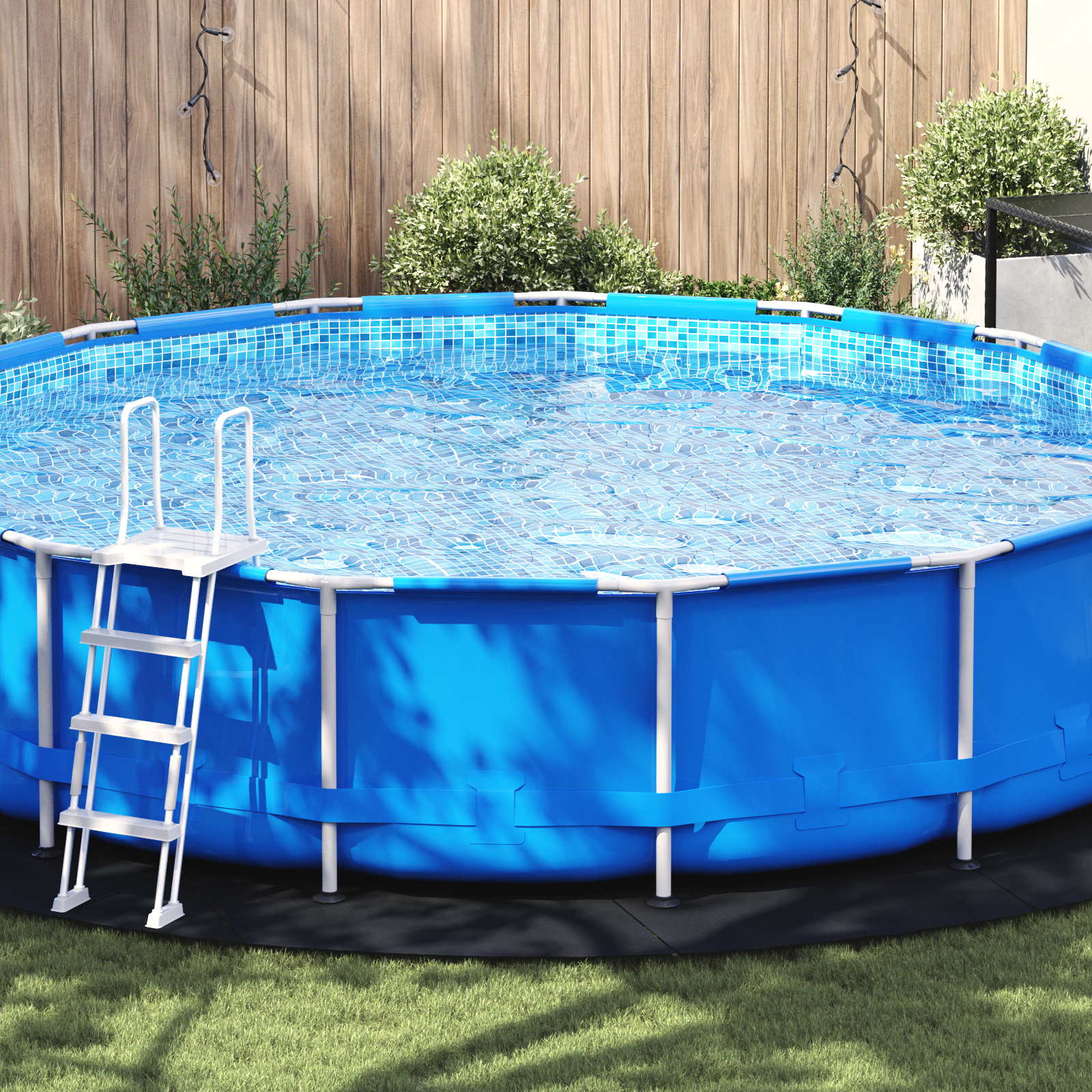 vidaXL Runde Poolabdeckung Schwarz Polyethylen Ø 550 cm Langlebig
