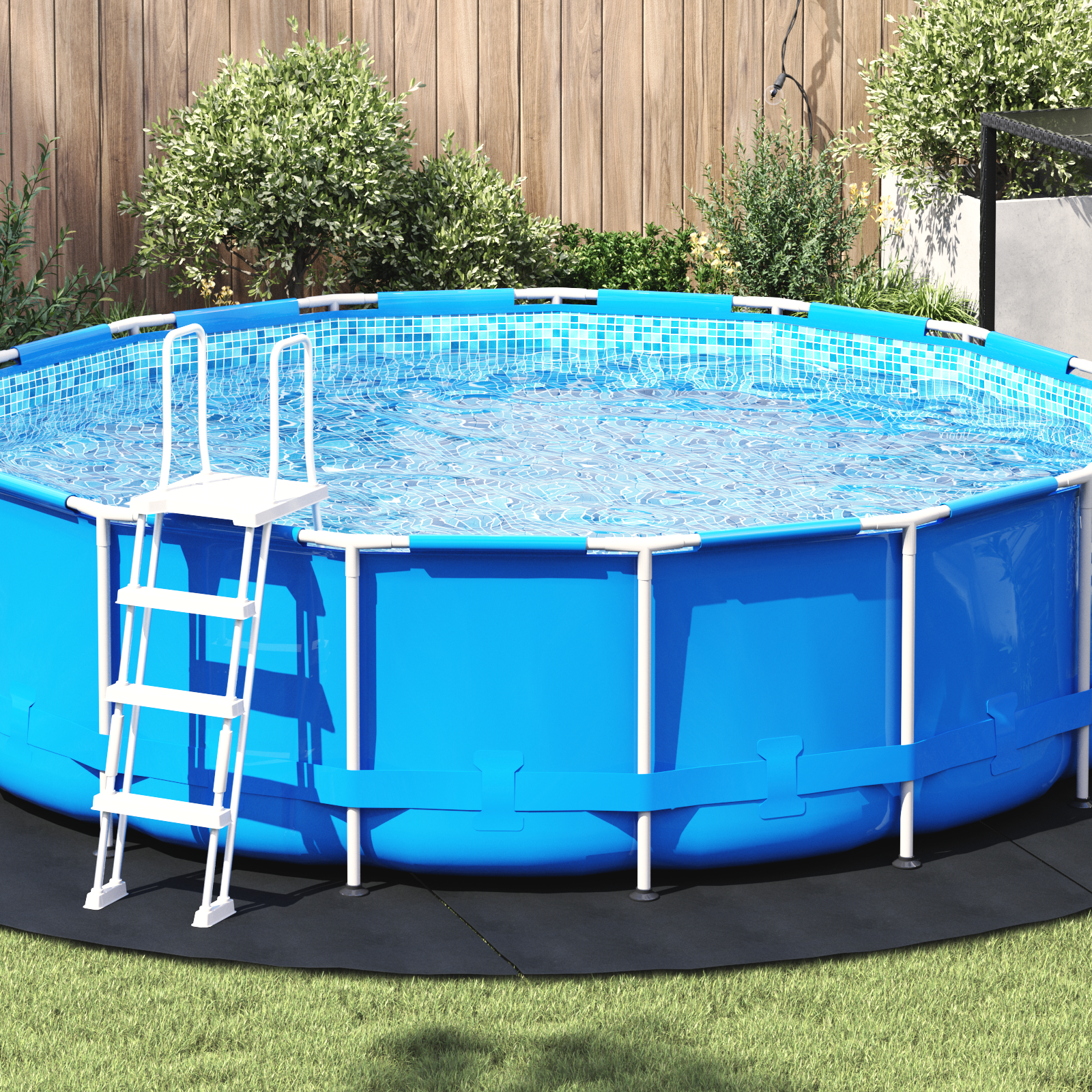vidaXL Runde Poolabdeckung Schwarz Polyethylen Ø 396 cm Langlebig