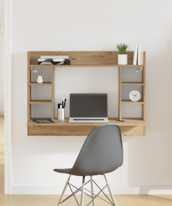 vidaXL Wand-Schreibtisch Artisan Eiche 105x48x75 cm Holzwerkstoff