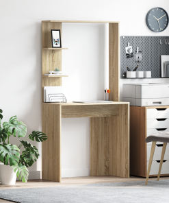 vidaXL Sonoma Eiche Computertisch Holzwerkstoff Mittel Minimalistisch