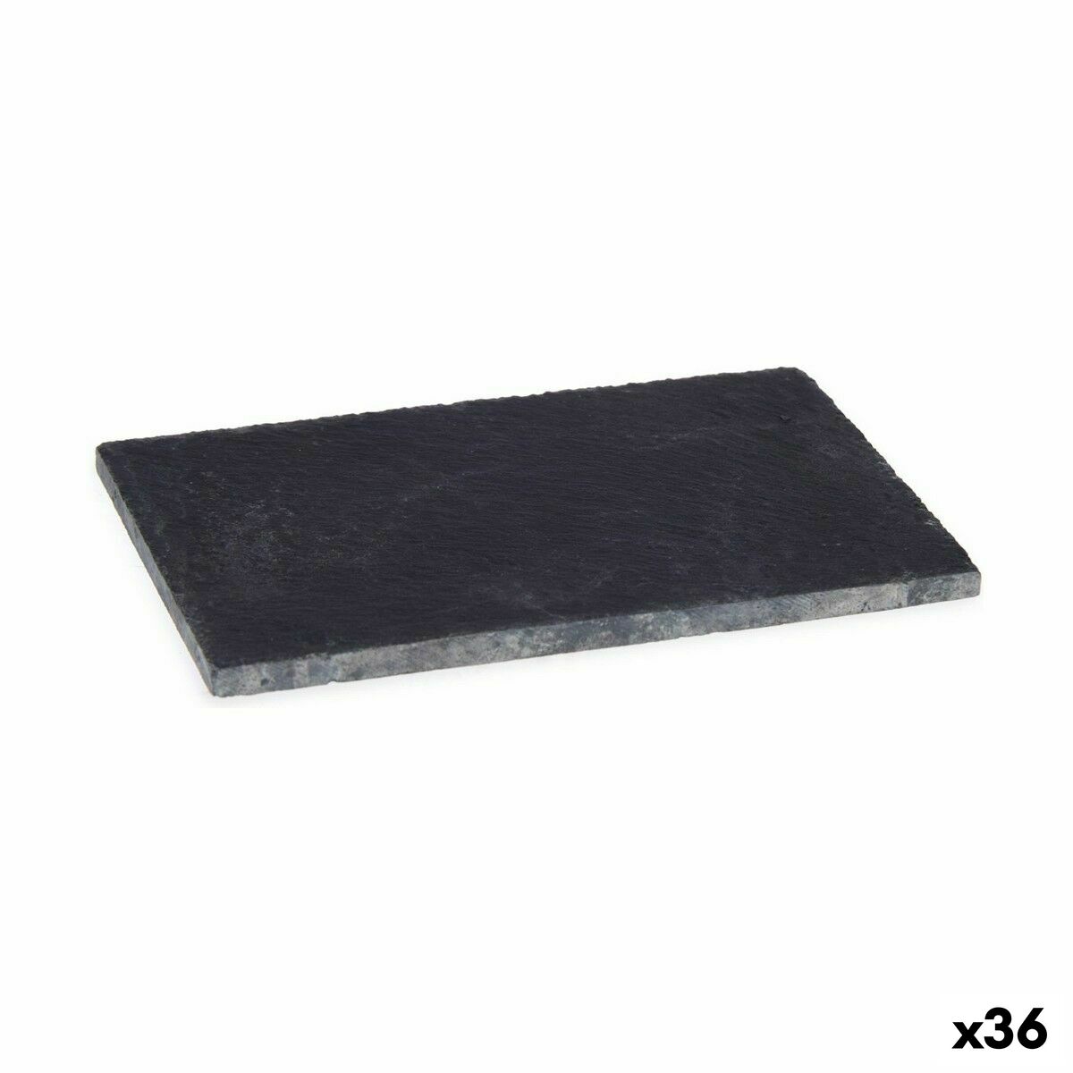 Vassoio per aperitivi Kinvara Nero 10 x 0,5 x 15 cm 15 x 0,5 x 10 cm (36 Unità)