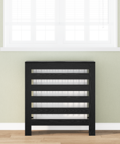 vidaXL Heizungsabdeckung Schwarze Eiche 78x20x82 cm Holzwerkstoff