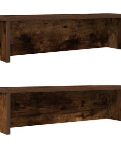 vidaXL Küchenregale Stapelbar 2 Stk. Räuchereiche 60x15x16 cm