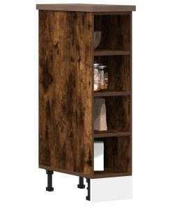 vidaXL Unterschrank Riga Räuchereiche 20x44,5x81,5 cm Holzwerkstoff