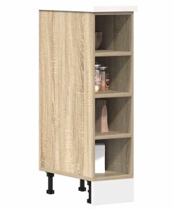 vidaXL Unterschrank Sonoma-Eiche 20x44,5x81,5 cm Holzwerkstoff