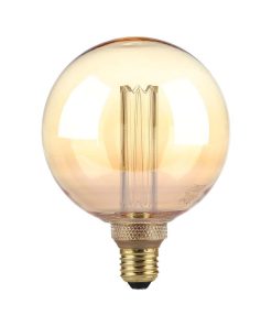 4w G125 Led Art Filament Bulb Amber Glass 1800k E27