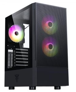 Itek Case Siisbe 3.0 - Gaming Middle Tower, 3x12cm Argb Fan, Usb3, Side Panel Temp Glass With Hinge