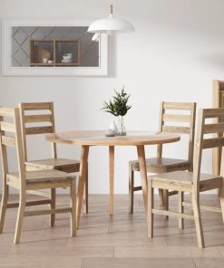 Sedie Da Pranzo 4 Pz In Legno Massello Di Acacia