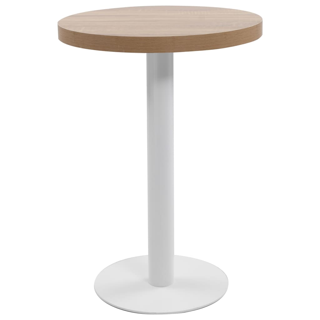 Tavolo Da Bistrot Marrone Chiaro 60 Cm In Mdf