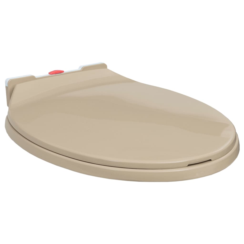 Copriwater Chiusura Ammortizzata E Sgancio Rapido Beige Ovale