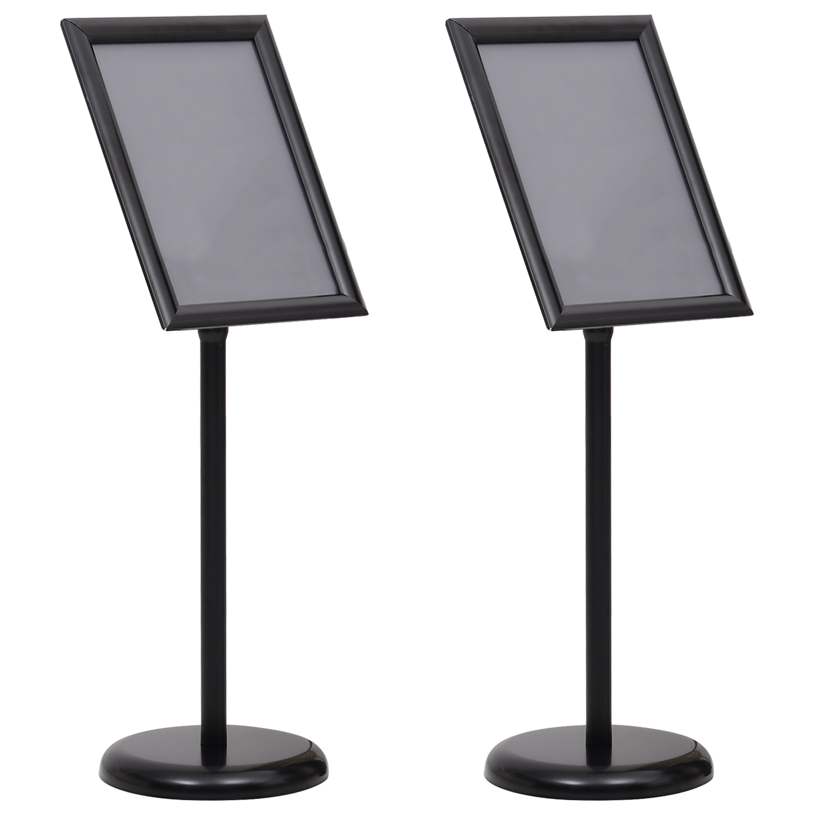 A3 Pedestal Poster Stands 2 Pcs Alluminio Nero