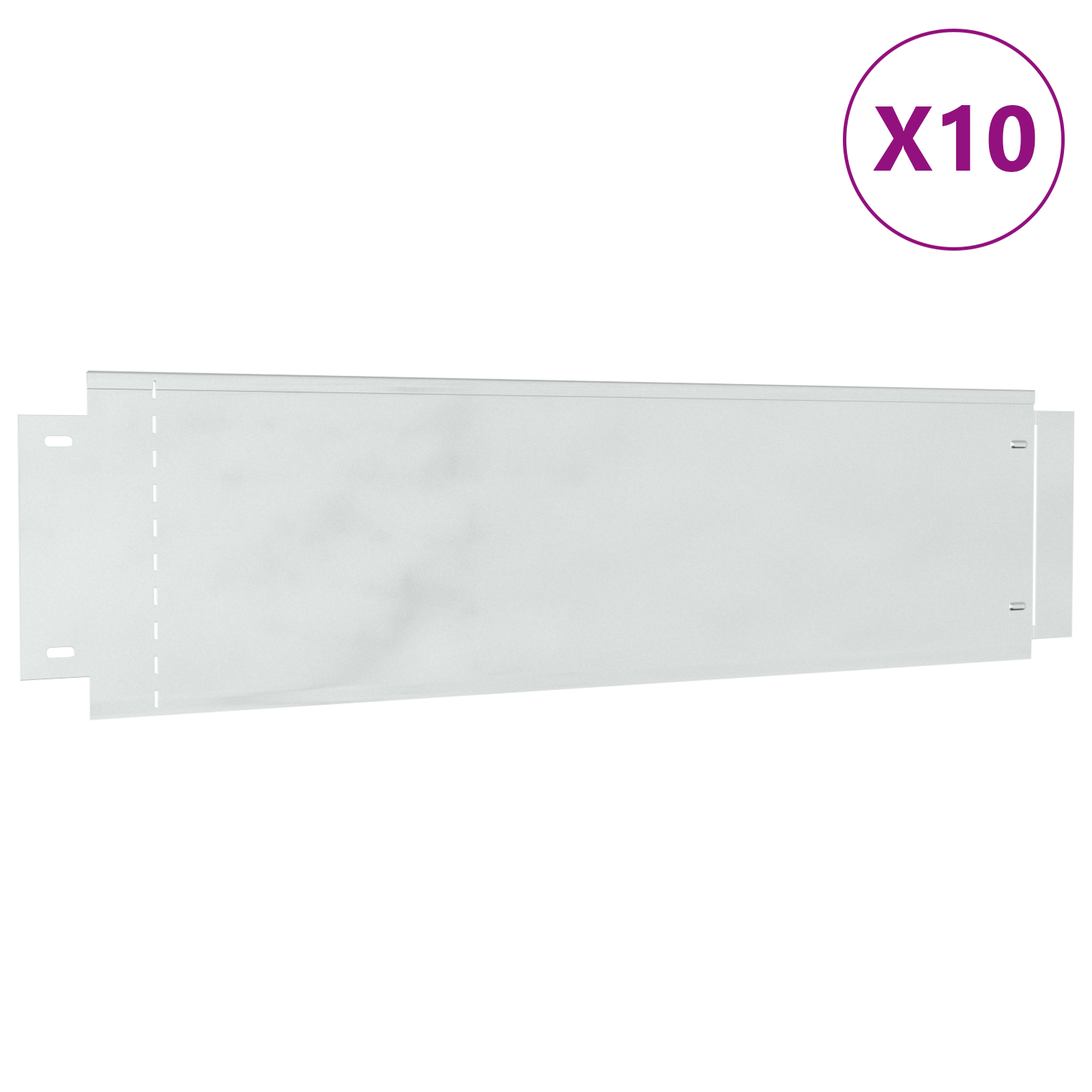 Bordure Per Prato 10 Pcs Argento 100 X 25 X 0.07 cm - Image 4