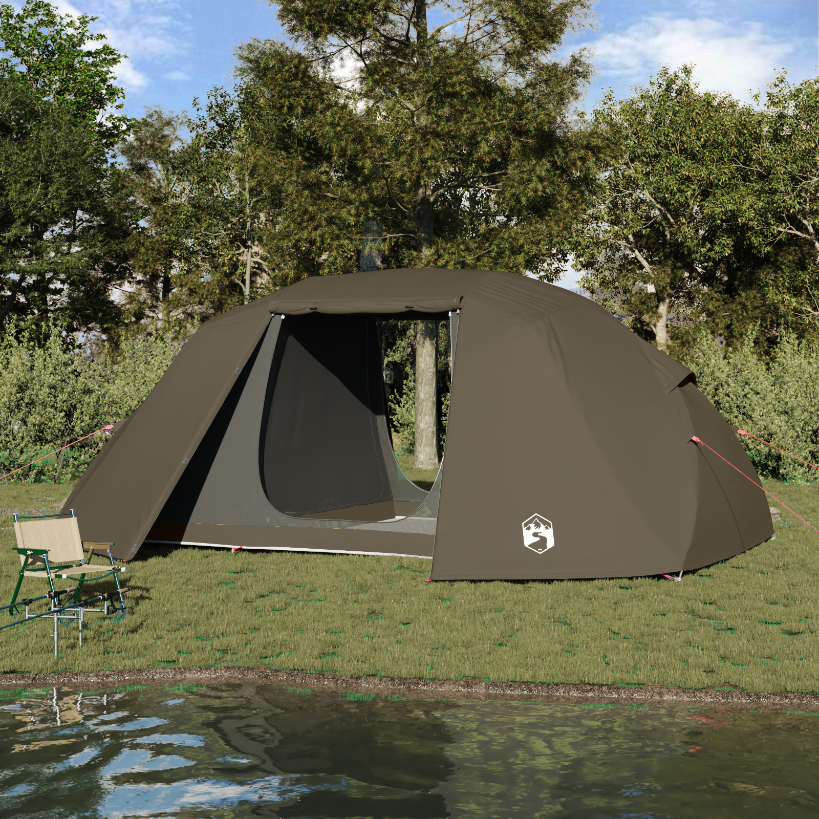 Tenda Da Pesca Con Tetto Marrone 514 X 465 X 187 Cm Poliestere