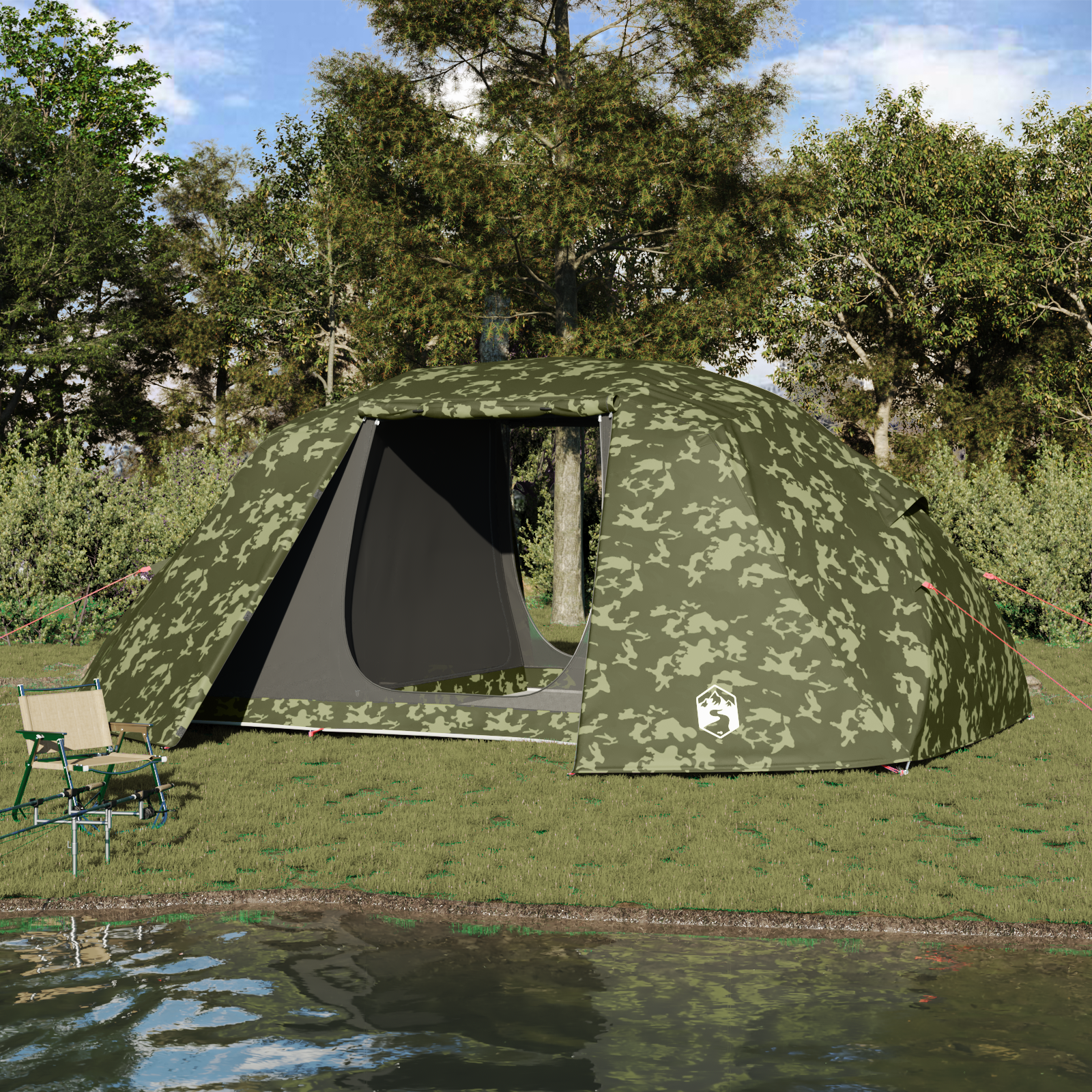 Tenda Da Pesca Con Tetto Mimetico 514 X 465 X 187 Cm Poliestere