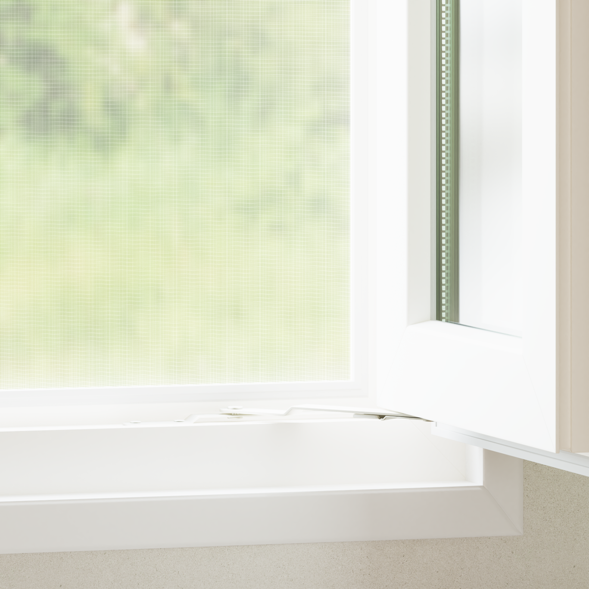 Zanzariera A Rete Bianco 80 X 2000 Cm Acciaio