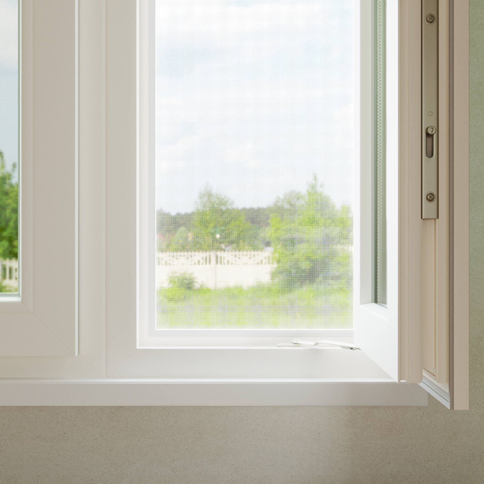 Zanzariera A Rete Bianco 100 X 500 Cm Acciaio - Image 3