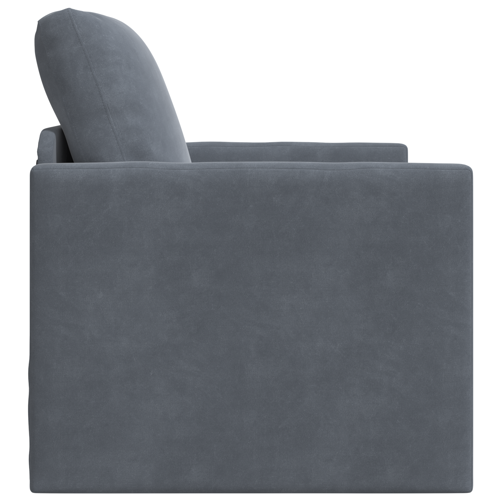 Divano Letto Grigio Scuro 74 X 77 X 81 Cm Velluto - Image 6