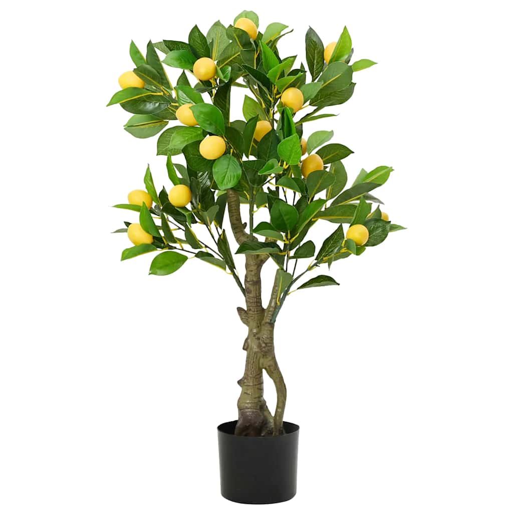 Albero Di Limoni Artificiale 234 Foglie 90 Cm Verde