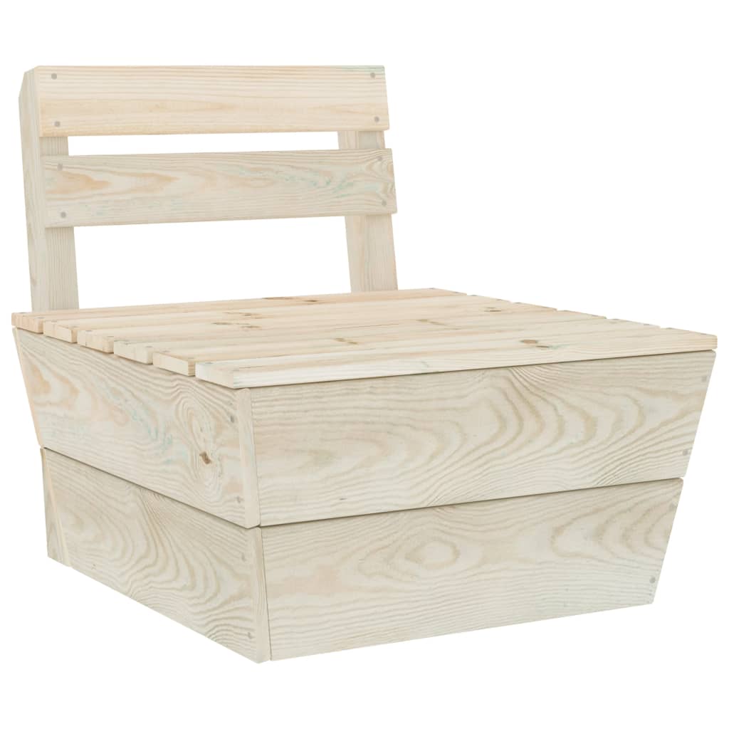 Divano Centrale Componibile Su Pallet Legno Di Abete Impregnato