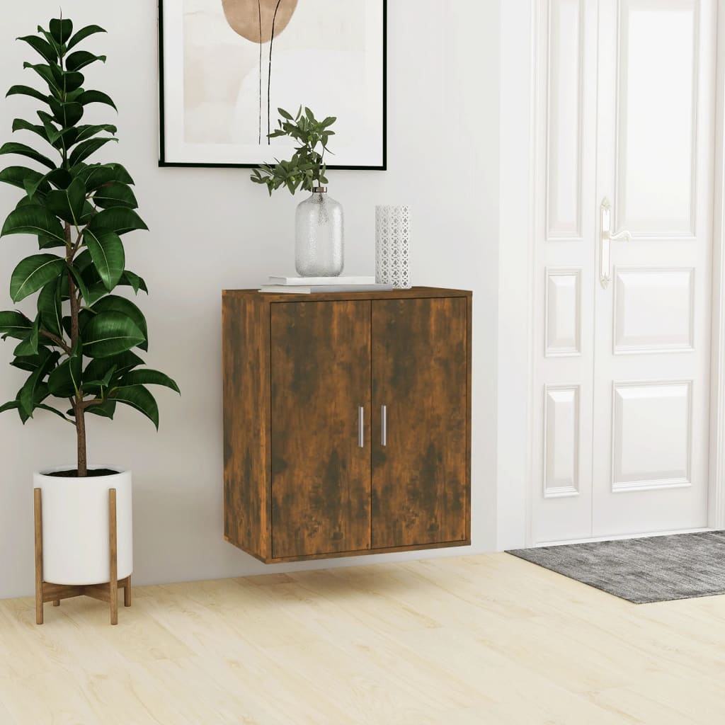 Scarpiera Rovere Fumo 60x35x70 Cm In Legno Multistrato - Image 3