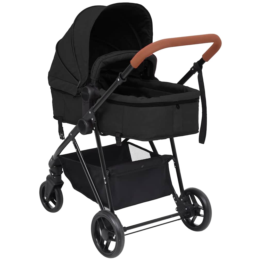 Passeggino 3 In 1 Antracite E Nero In Acciaio - Image 5