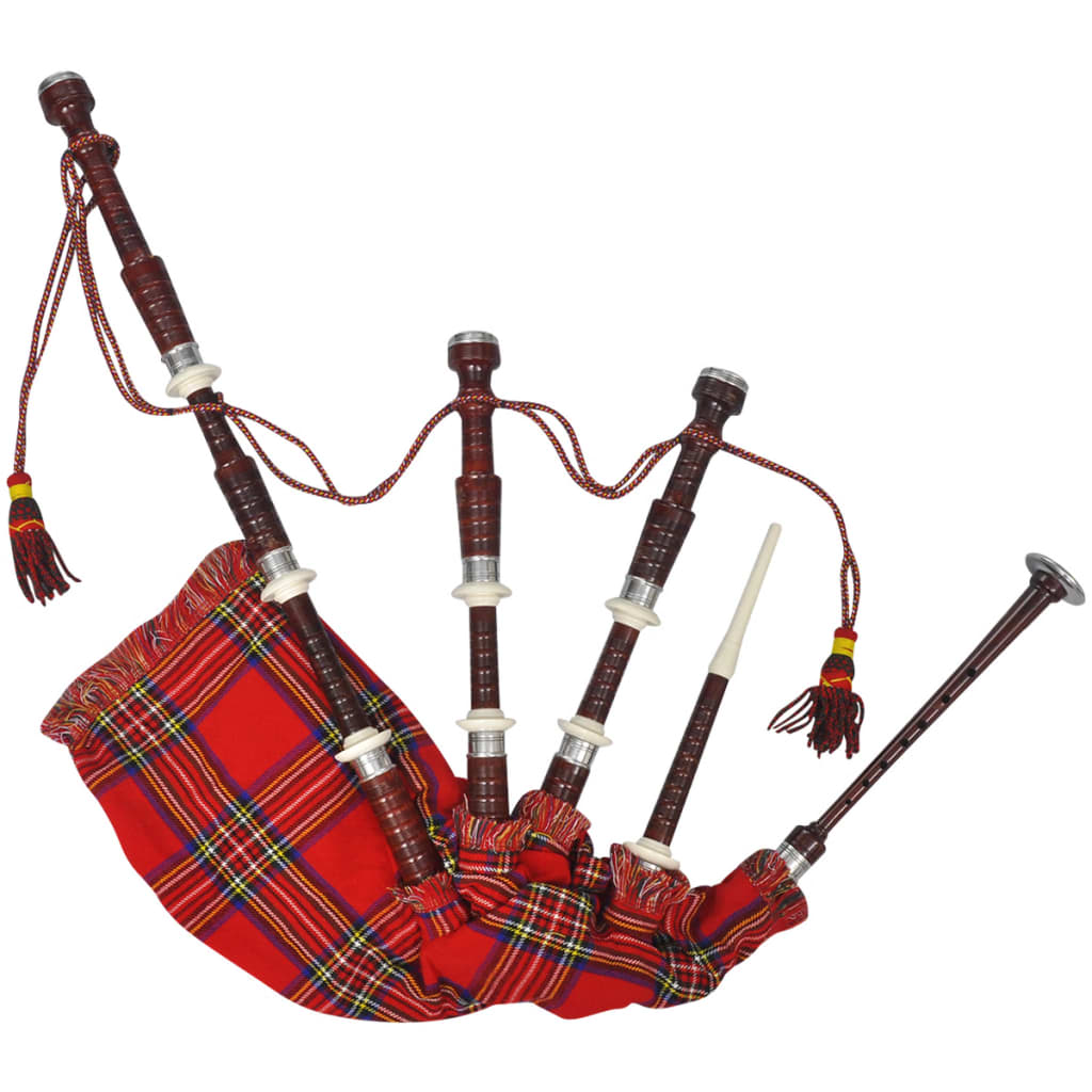 vidaXL Gaita escocesa de las Highland Royal Steward rojo