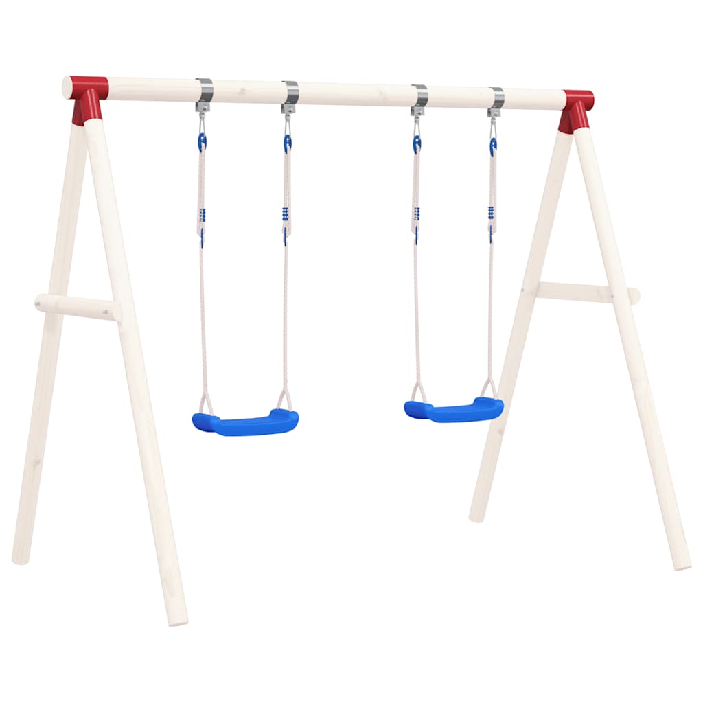 vidaXL Columpios con cuerdas 2 unidades polietileno azul 38x16 cm