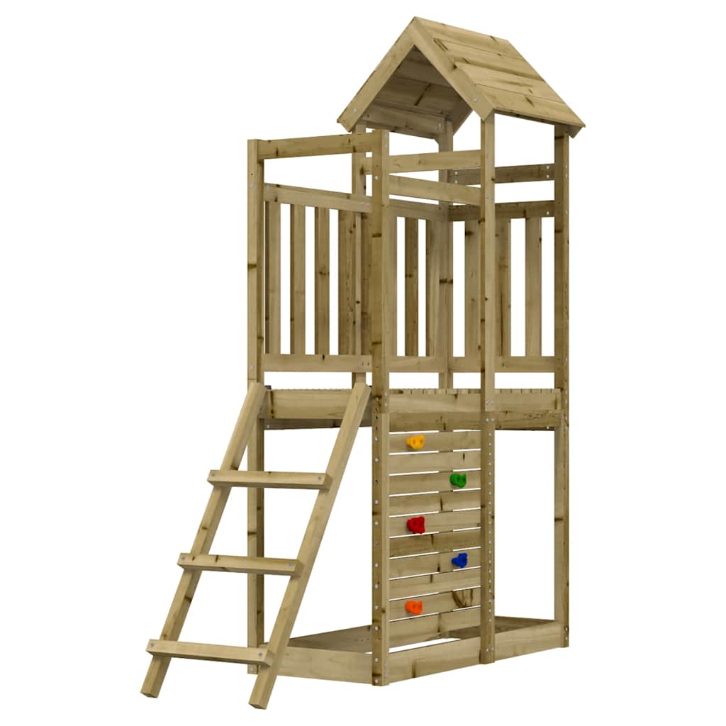 vidaXL Parque infantil de madera pino impregnada 52,5x110,5x214 cm