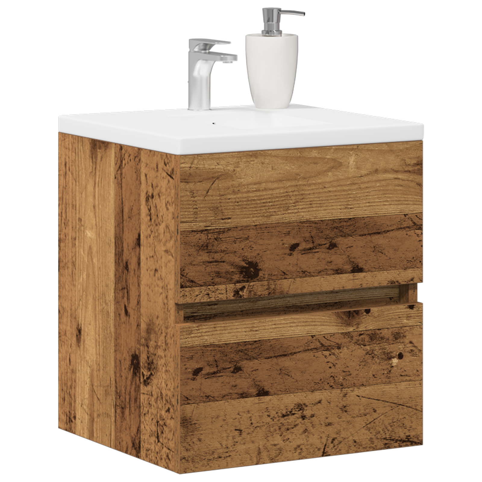 Mobile Lavabo Da Bagno Legno Antico 41x38,5x45 Cm In Truciolato - Image 3