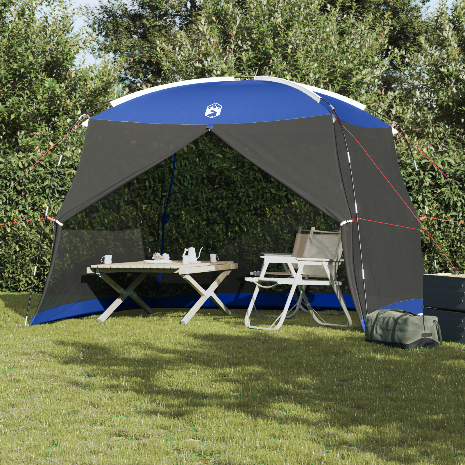Tende Con Tetto Azzurro 320 X 320 X 218 Cm Poliestere