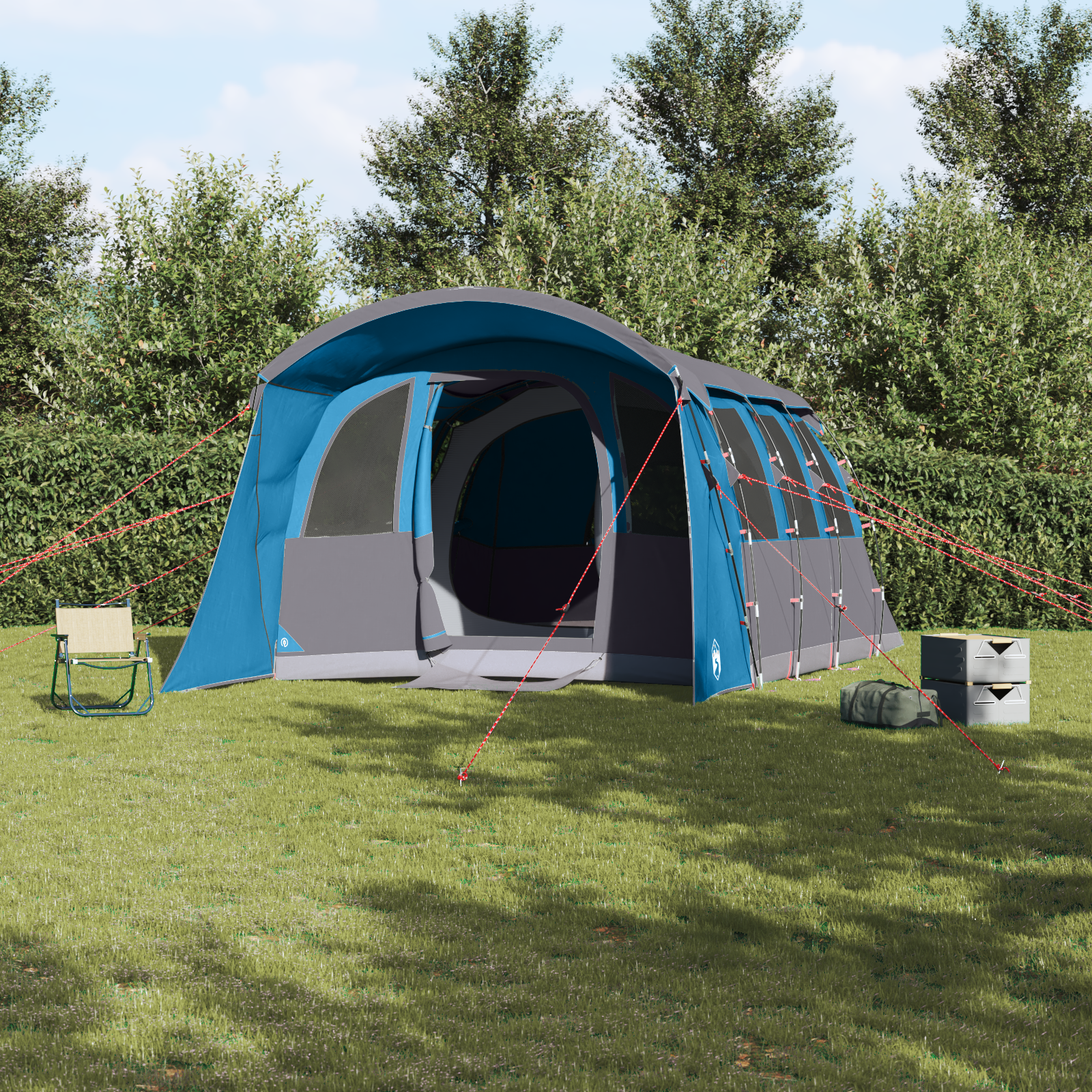 Tende Con Tetto Blu 576 X 325 X 213 Cm Poliestere