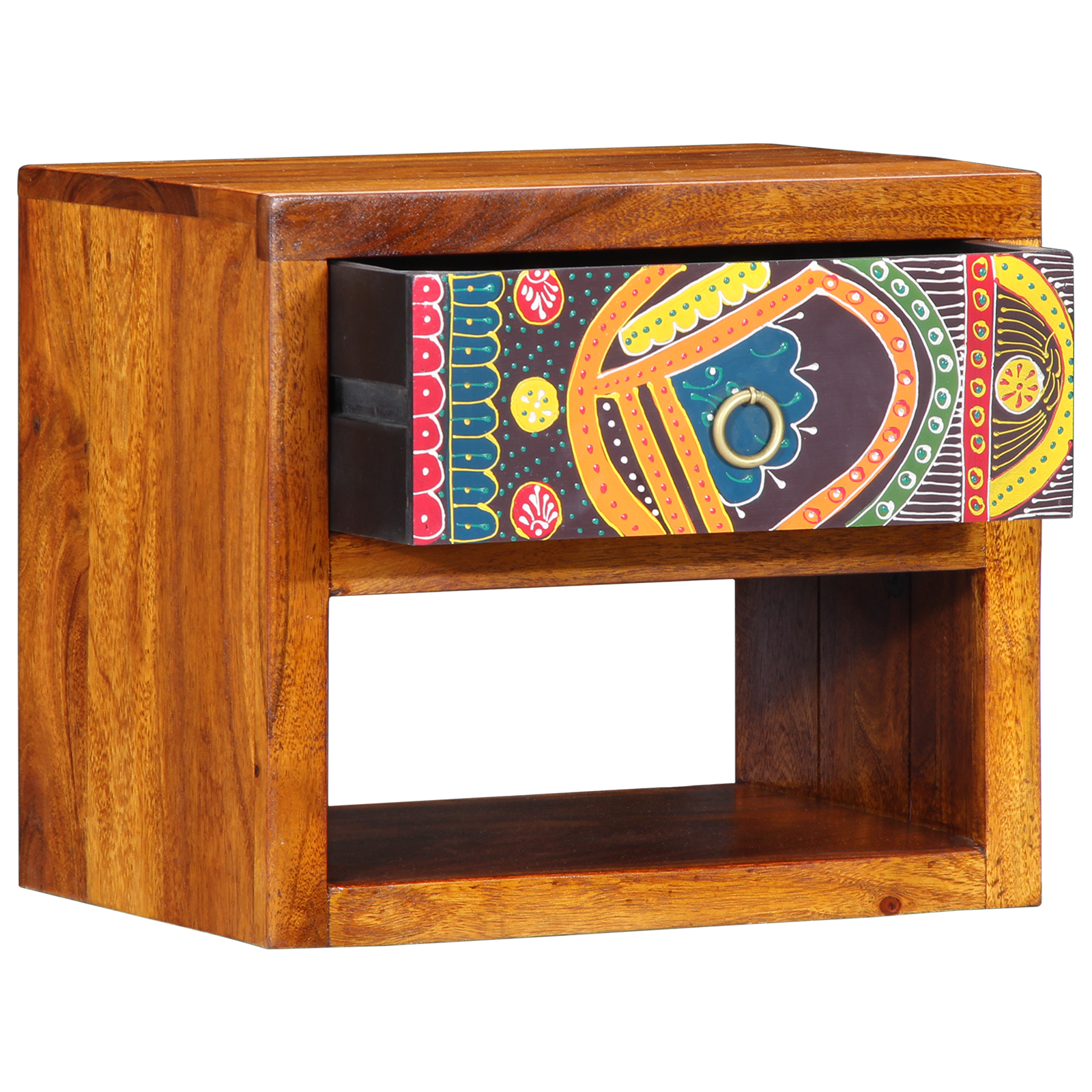 Armadio Da Notte Con Cassetto Marrone 40 X 35 X 35 cm - Image 4