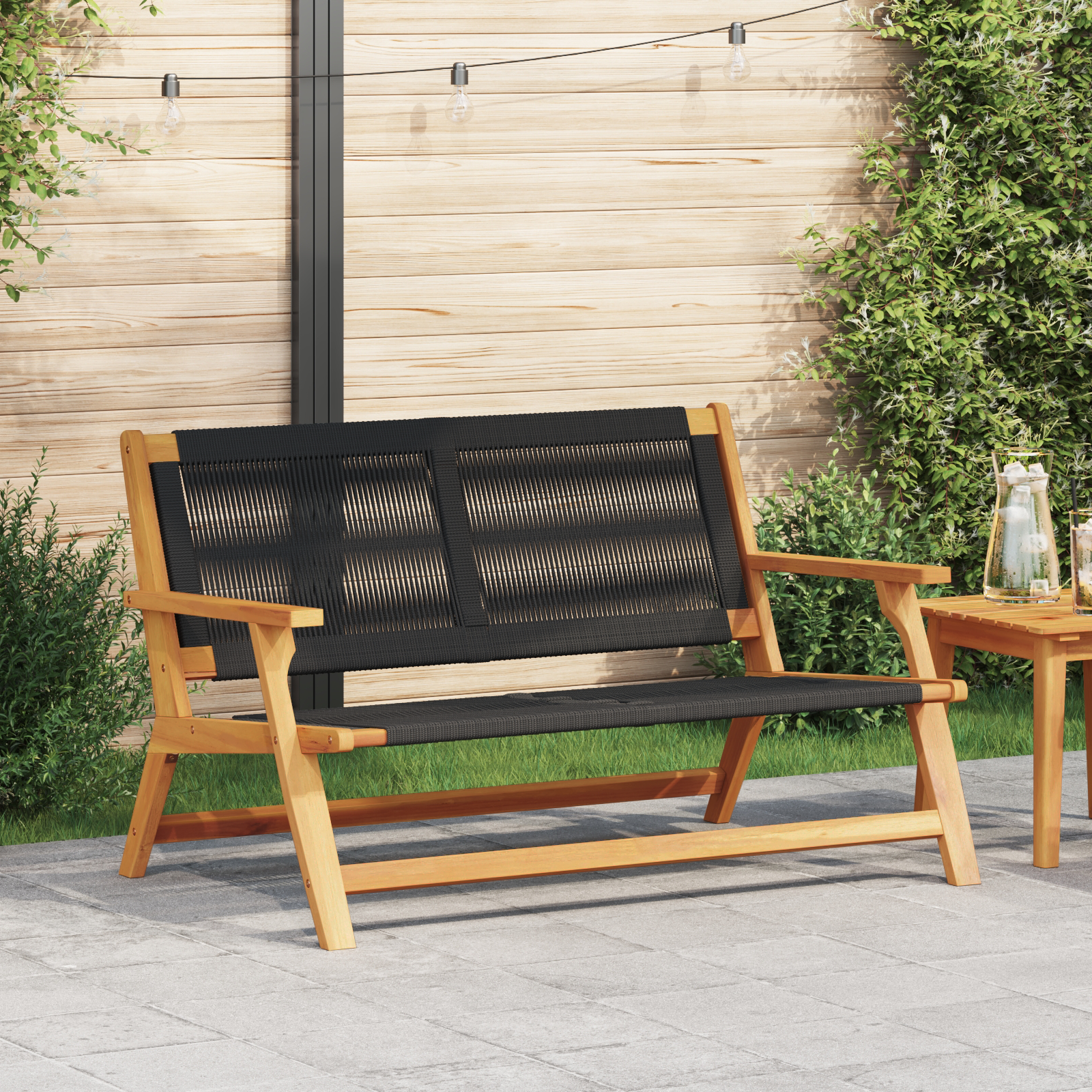 Arredamento Da Giardino Nero 78 X 122 X 73cm
