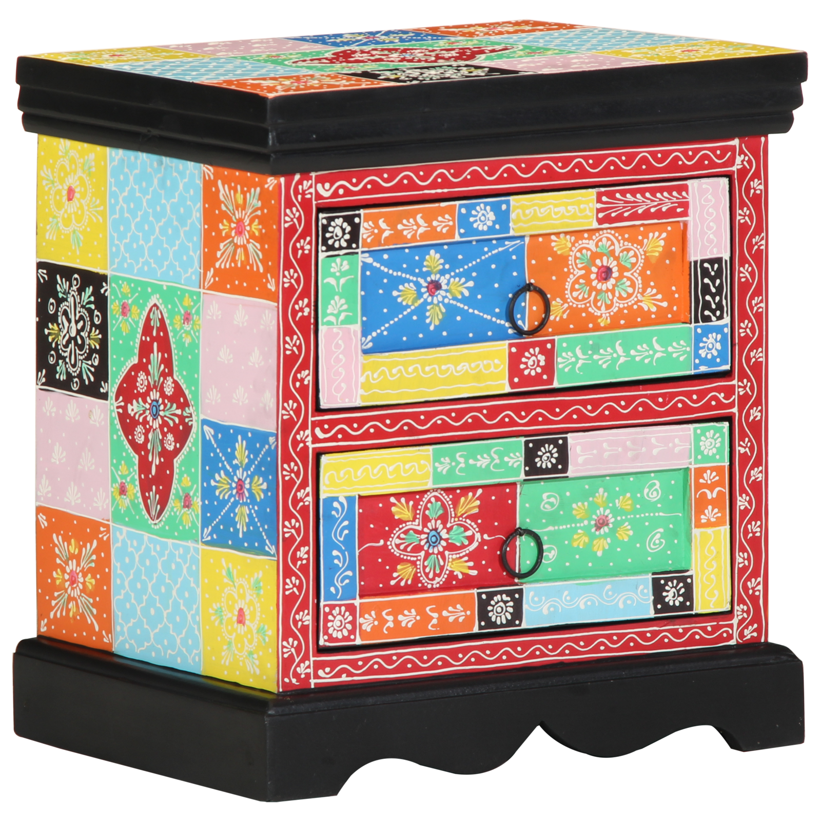 Armadio Da Notte Con Cassetto Multicolore 40 X 35 X 45 cm