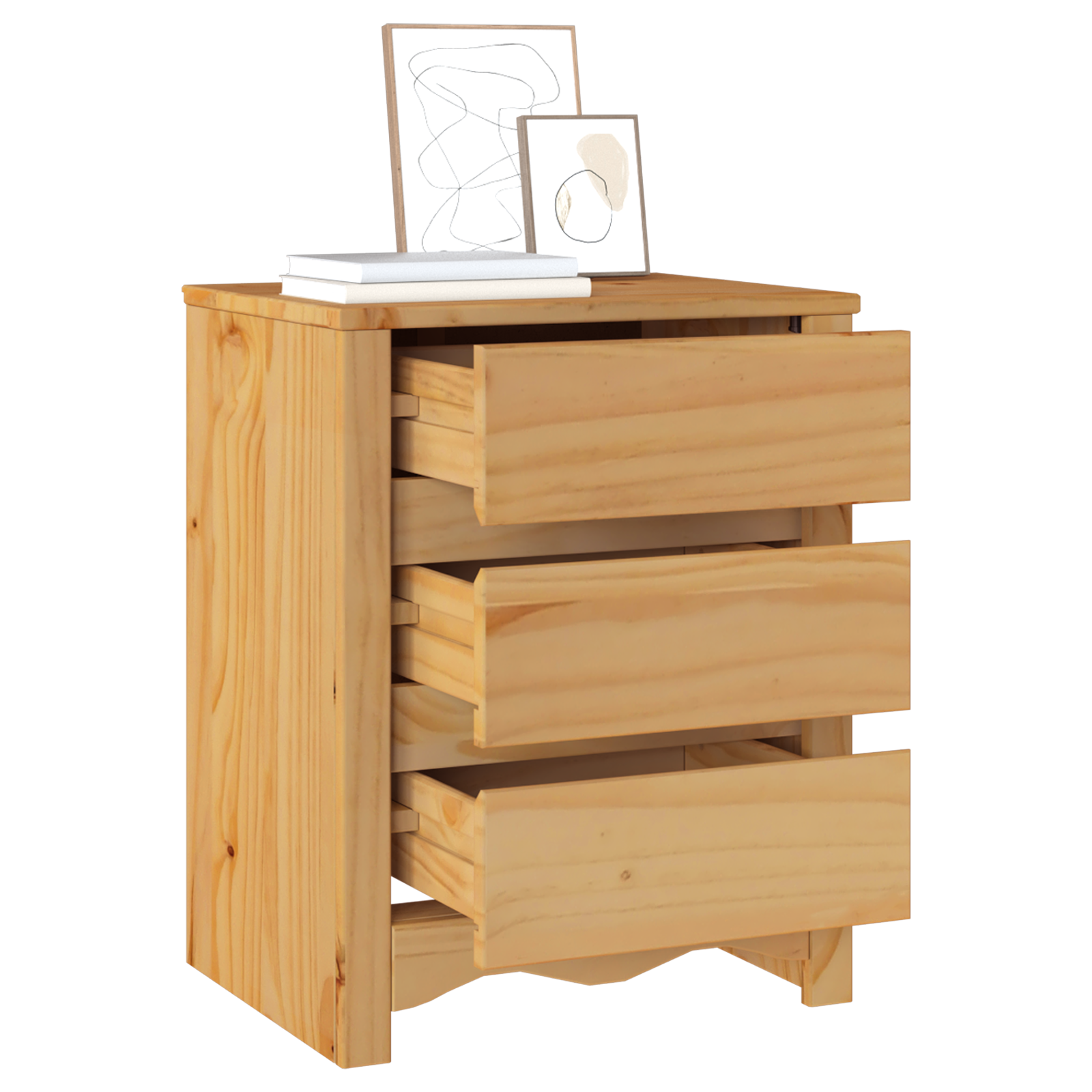 Armadio Da Notte Con Cassetto Drammen Rovere 45 X 35 X 56 cm - Image 3