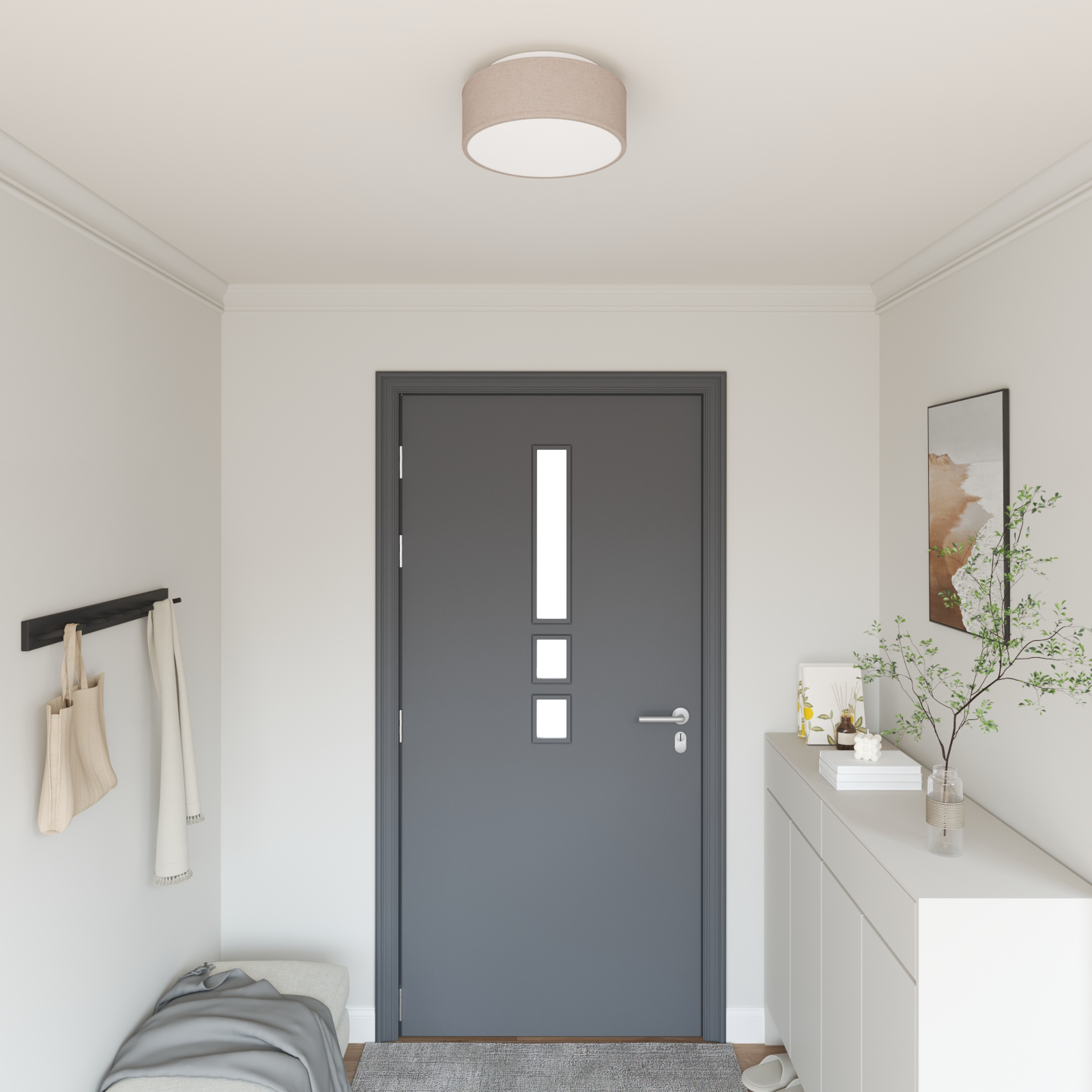Lampada Da Soffitto Talpa 30 X 13.5 Cm Tessuto