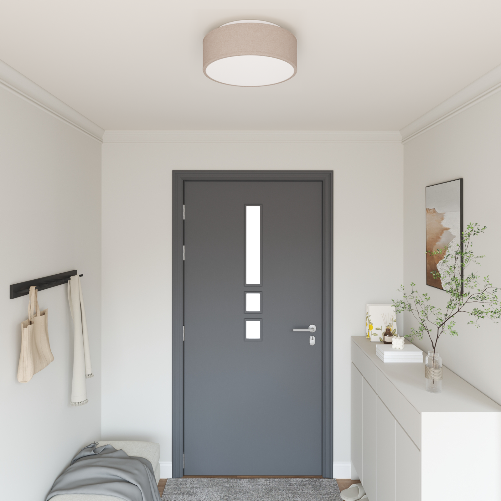 Lampada Da Soffitto Talpa 38 X 13.5 Cm Tessuto