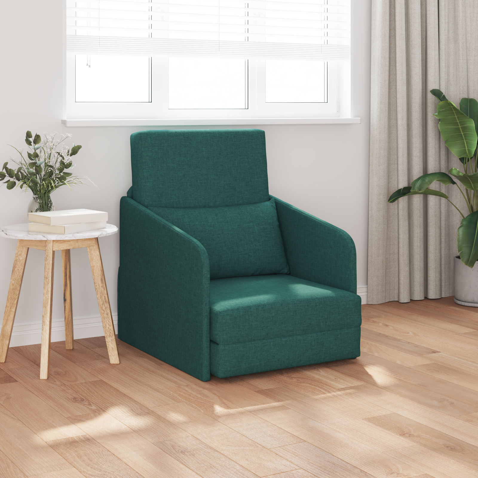 Divano Letto Verde Scuro 65 X 80 X 83 Cm Velluto