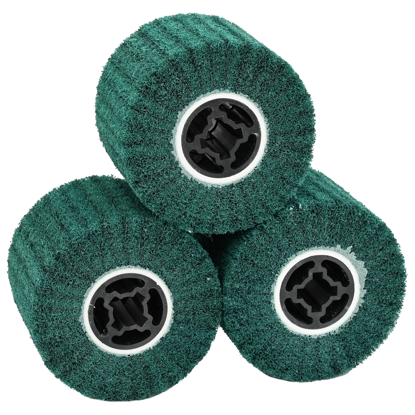 Rulli Abrasivi 3 Pcs Verde 12 X 12 X 10 Cm Fibra Sintetica