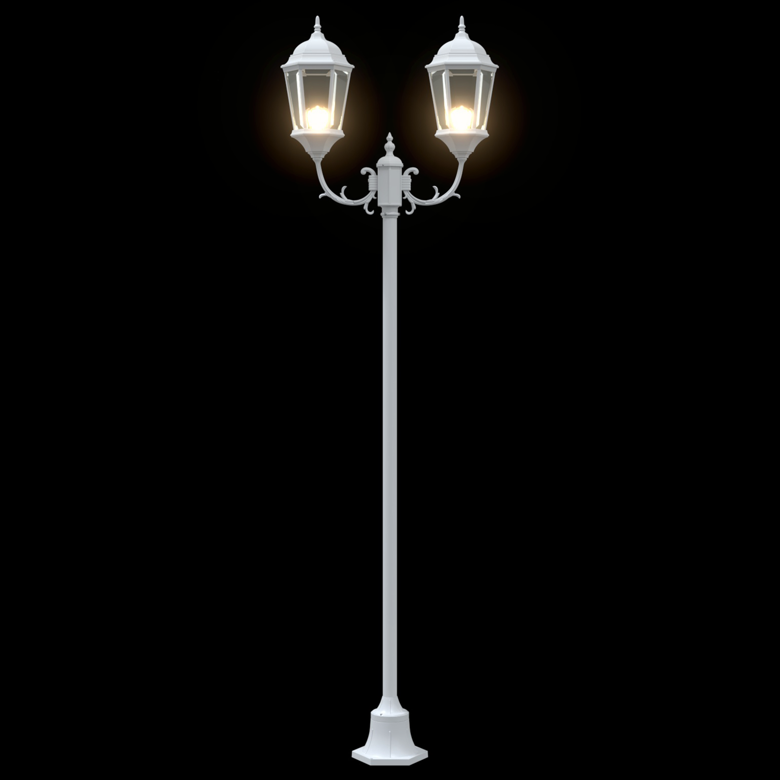 Posto Luce Da Giardino Bianco Alluminio E Vetro - Image 6